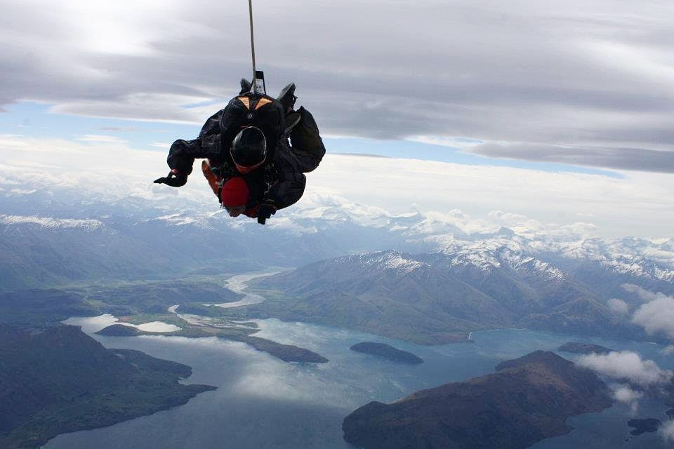 Skydiving over Lake Taupo
