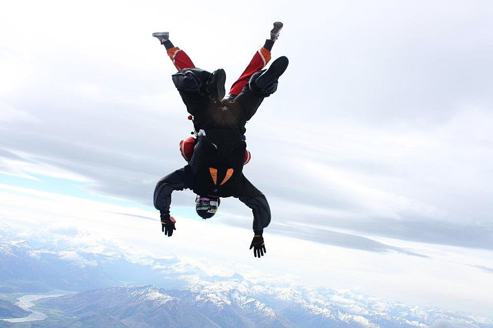 Skydiving over Lake Taupo