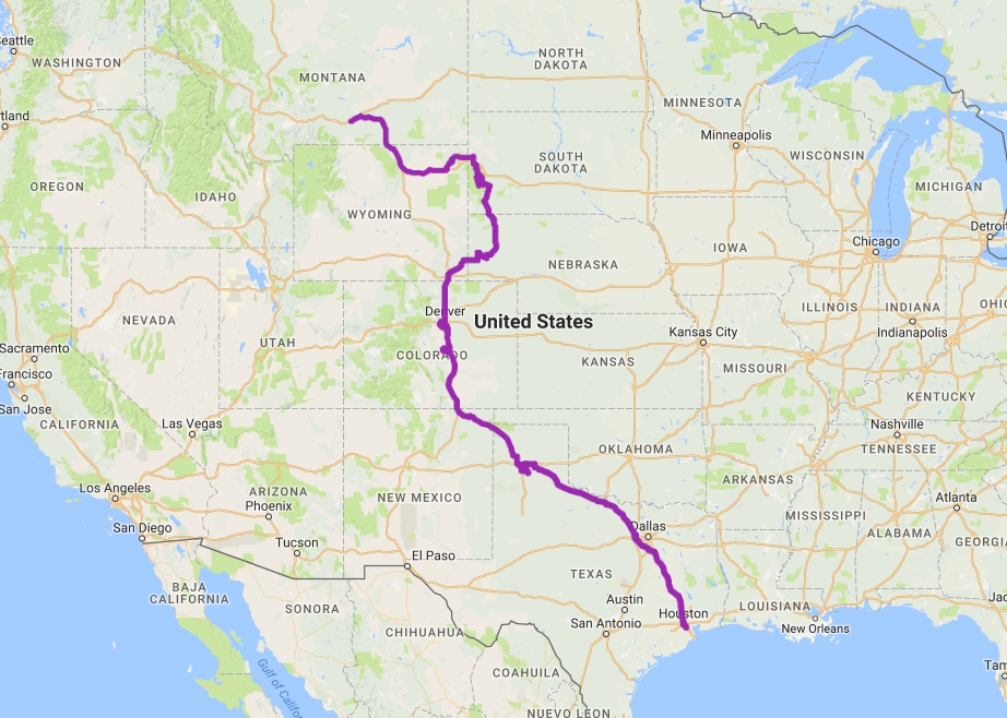 Google Maps Timeline actual GPS data of where we drove