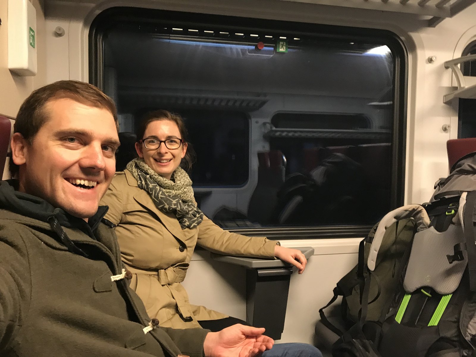 All smiles at the start of a new adventure