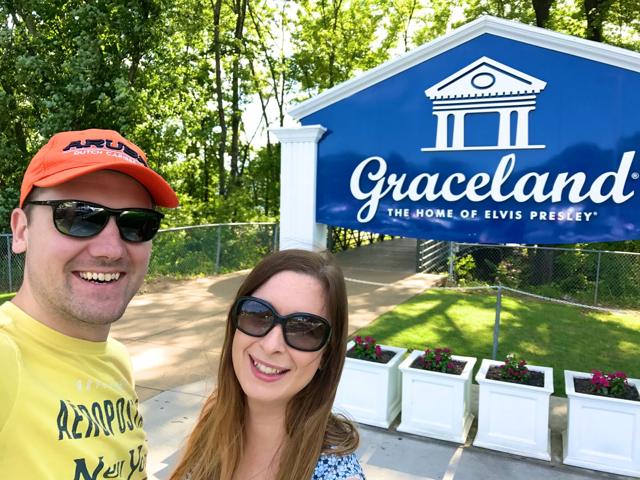 Stephen and I outside Graceland